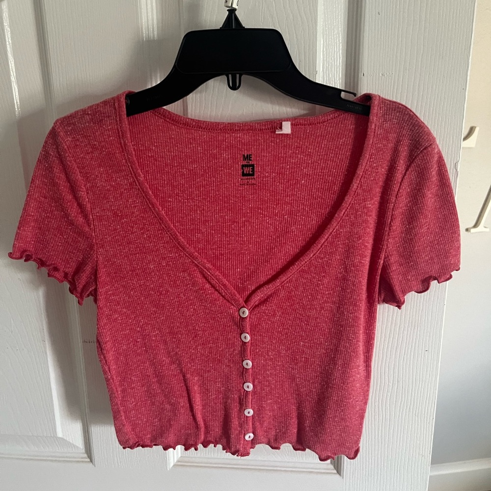 Pacsun button down baby tee